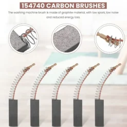 Sale Kolborstar för tvättmaskin 154740 Motor Kolborstar Kolborstar för tvättmaskin 8 st Serie