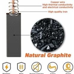 New Kolborstar för tvättmaskiner med elektrisk motor, 2-pack kolborstar för Bosch Siemens 00154740 154740 [W1-18039/A] tvättmaskin och andra modeller – 36 x 5 x 12 mm | Fyndiq