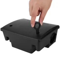 Discount Kompakt inomhus råttfälla musfälla fångstbete låda med lås för hem sjukhus hotell användning