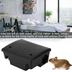 Discount Kompakt inomhus råttfälla musfälla fångstbete låda med lås för hem sjukhus hotell användning