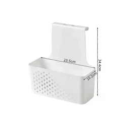 Clearance Kompakt liten stor köksförvaringshink, praktisk, platsbesparande, hängbar köksavfallshink under skåpet, avfallshyllan White small