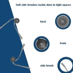 New Kompatibel med Roborock Qrevo Edge/EdgeC/Edge S5A Ersättningsdelar: 5V1 Huvudsida Borste, HEPA-filter, Dammpåse & Moppduk-Perfekt