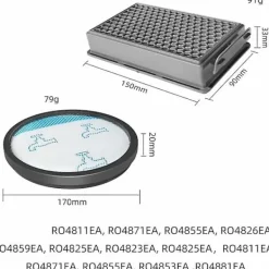 New Kompatibel med Rowenta Compact Power XXL dammsugare Hepa-filter