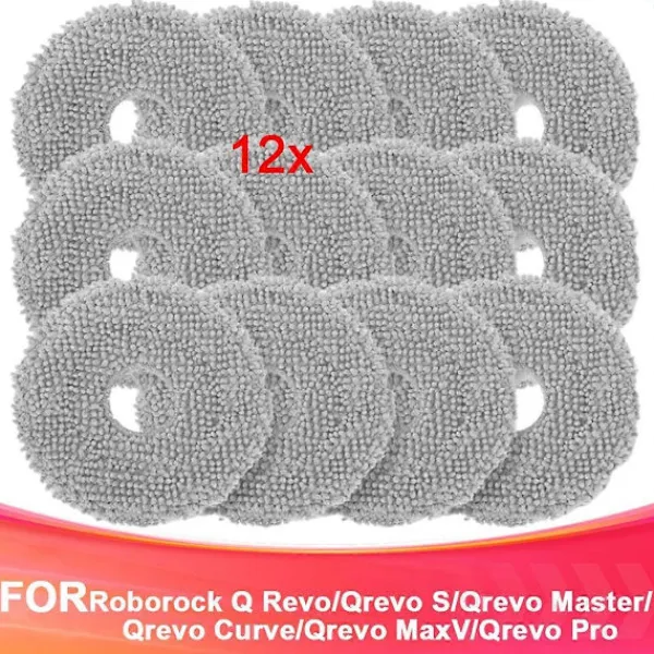 Sale Kompatibla tillbehör med mopp för Q /Qrevo S/Qrevo Master/Qrevo Curve/Qrevo MaxV, tvättbar moppduk