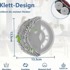 Sale Kompatibla tillbehör med mopp för Q /Qrevo S/Qrevo Master/Qrevo Curve/Qrevo MaxV, tvättbar moppduk