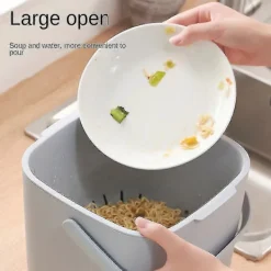 Online Kompostbehållare - för vardagligt organiskt avfall i köket - Luktsäker - Avtagbar innerinsats - Organisk