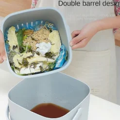 Online Kompostbehållare - för vardagligt organiskt avfall i köket - Luktsäker - Avtagbar innerinsats - Organisk