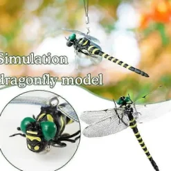 Sale FMYSJ Konstgjorda realistiska falska trollsländor, flugavvisande tillbehör, för inomhus och utomhus (FMY) L