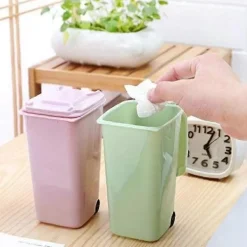 Best Kontorsmaterial rullande mini soptunna skrivbord