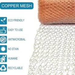 Best unbranded Kopparnät för gnagare - 100 % stickat kopparnät för skadedjursbekämpning (6 meter)