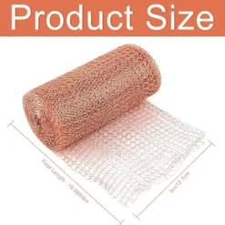 Outlet Kopparnät 6m 6 meter, Koppartråd Gnagar-nät, Trådnät Koppartejp Snigelavvisande Musnät Kontroll, Växtskydd