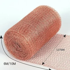 Best Kopparnät Skärmrulle Tät Flexibel och Töjbar Hålblockerare För Mus Råtta Skadedjursbekämpning 12.7CM*10M 12.7CM*10M