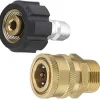 Clearance Koppling för högtryckstvätt, snabbkopplingssats, 3/8 till M22-14 hane-hona gänga, 14 mm