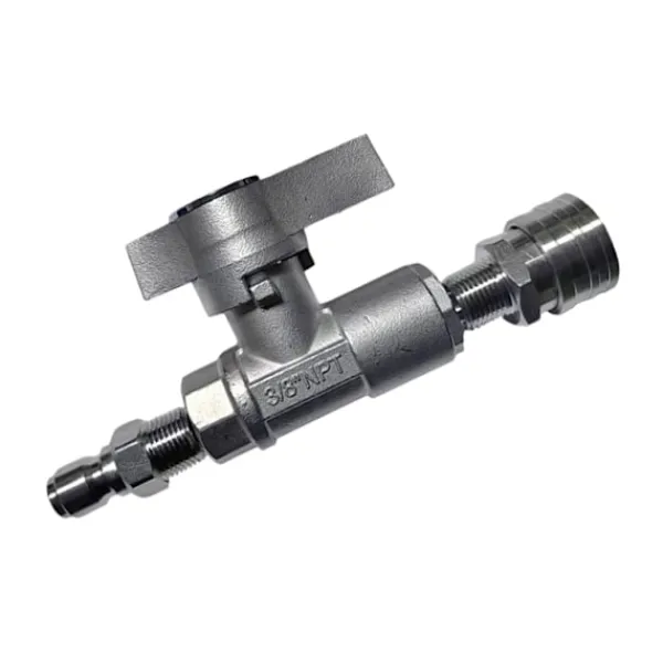 Hot unbranded Korrosionsbeständiga kulventiler DN10 5000PSI för underhåll av högtryckstvättar