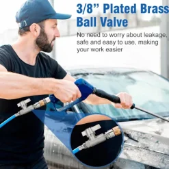 Hot unbranded Korrosionsbeständiga kulventiler DN10 5000PSI för underhåll av högtryckstvättar