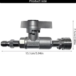 Hot unbranded Korrosionsbeständiga kulventiler DN10 5000PSI för underhåll av högtryckstvättar