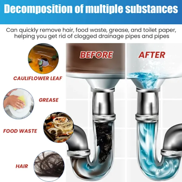 Online Kraftfull diskho avloppsrengöring hög effektivitet avloppsrensare luktborttagningspulver-FD20-