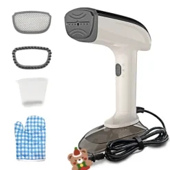 Best Kraftfull handhållen steamer, 1200W med keramisk värmeplatta, 2-i-1 strykning och ångning