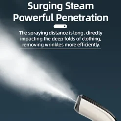 Discount Kraftfull handhållen tygångare, 1200W med keramisk värmeplatta, 2-i-1 strykning och avkalkning
