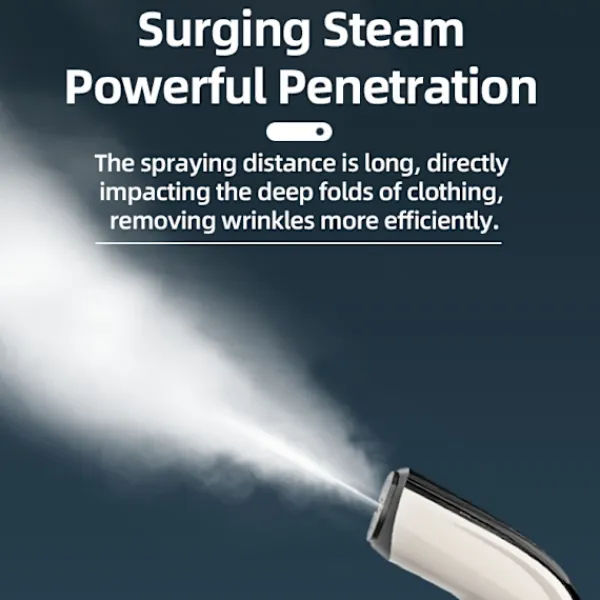 Discount Kraftfull handhållen tygångare, 1200W med keramisk värmeplatta, 2-i-1 strykning och avkalkning