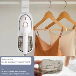Kraftfull och mångsidig ånggenerator för hemmet, 1500W Stor stryksula, 400ml avtagbar vattentank