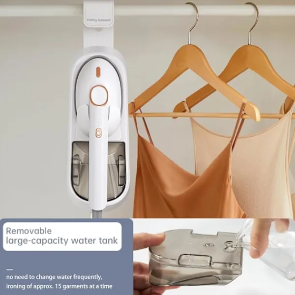 Kraftfull och mångsidig ånggenerator för hemmet, 1500W Stor stryksula, 400ml avtagbar vattentank