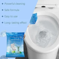 Kraftfull toalettrengöring för avkalkning, deodorisering, 360 graders allsidig rengöringspulver för kontorsbruk