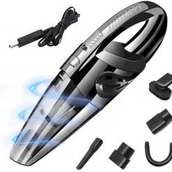 Discount FJORD Kraftfull 120W Sladdlös Handdammsugare, Våt & Torr med Tvättbart HEPA-filter & 5 Tillbehör