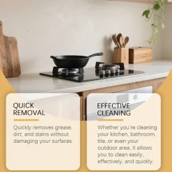 Clearance LBSS Kraftfullt Kök Avfettningsmedel Pulver Löser Omedelbart Upp Oljefläckar Kraftig Hushållsrengöring För Spishällar Köksfläktar Kakel 1