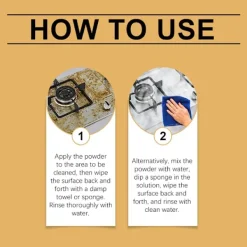 Clearance LBSS Kraftfullt Kök Avfettningsmedel Pulver Löser Omedelbart Upp Oljefläckar Kraftig Hushållsrengöring För Spishällar Köksfläktar Kakel 1