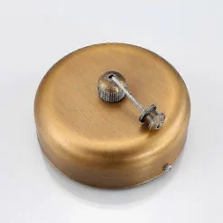 Online Kraftig infällbar torkvinda i rostfritt stål 2,7 meter (max) för torkning i badrumstvätt, kromfinish, rund (borstad antik mässing)