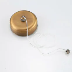 Online Kraftig infällbar torkvinda i rostfritt stål 2,7 meter (max) för torkning i badrumstvätt, kromfinish, rund (borstad antik mässing)