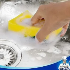 New Kraftig Skrubbsvamp, 6-pack, Storlek: 11 X 7 X 3 Cm, 4.3