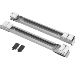 Discount Kraftig Utdragbar Apparatrulle Lastbärande 300KG Universal Hjulbas Apparatslider för Tvättmaskin Möbler Silver