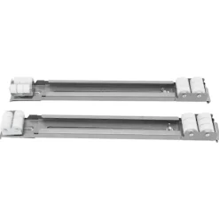 Discount Kraftig Utdragbar Apparatrulle Lastbärande 300KG Universal Hjulbas Apparatslider för Tvättmaskin Möbler Silver