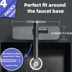 Discount ATELA Kran stänkfångare, mikrofibertyg köksblandare absorberande matta, diskbänk stänkskydd, kran matta för diskbänk, vattenabsorberande matta för kök,