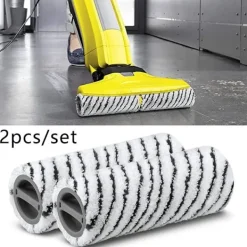Outlet AIZHENCHEN Kärcher FC Sten- och klinkerrollers för Kärcher FC3 FC5 FC7 Elektrisk Golvrengörare Mopp Mikrofiberrollers 2-pack
