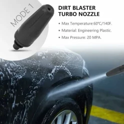 Outlet Kärcher högtryckstvättlans dubbelfunktion roterande munstycke justerbart turbojet-tillbehör