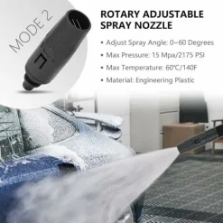 Outlet Kärcher högtryckstvättlans dubbelfunktion roterande munstycke justerbart turbojet-tillbehör