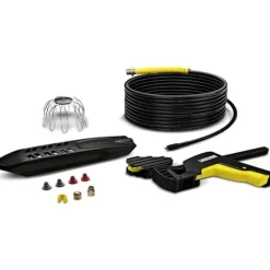 Clearance KARCHER KÄRCHER rör + rännor rengöringskit - Högtryck - 20m - Mässingshuvud svart och gult