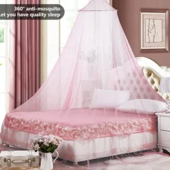 AUGRO Kuppel Myggnät, Säng Myggnät Stor Polyester Myggnät