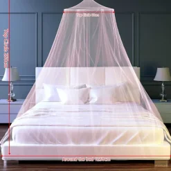 AUGRO Kuppel Myggnät, Säng Myggnät Stor Polyester Myggnät