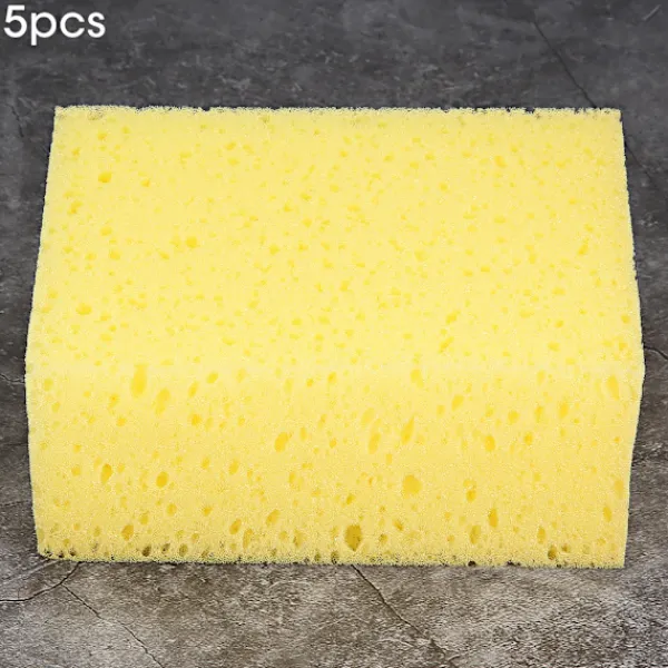 New Kvadratisk Halkfri Svamptvätt Verktyg Handhållen Bil Motorcykel 5-pack