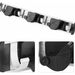 Discount Kvast- och mopphållare, multifunktionshängare för hem, kök, trädgård och garage