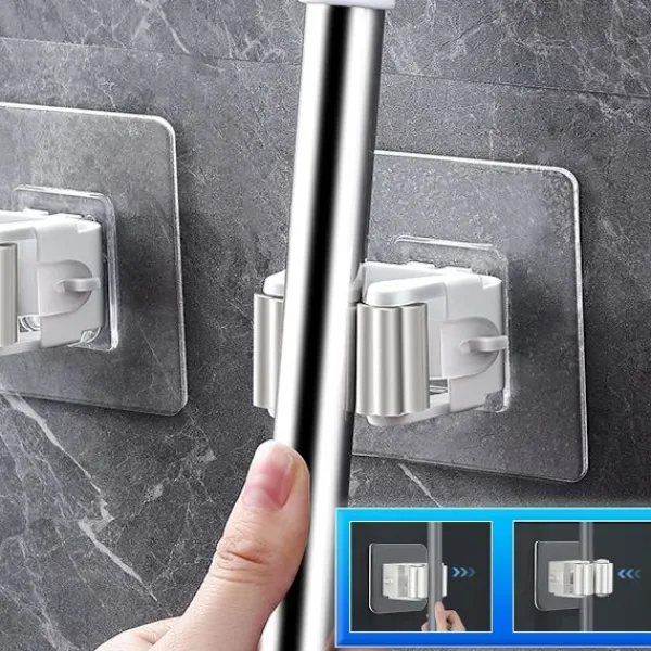 New Kvast och mopphängare 5 st självhäftande utan skruvar kvast utomhus inomhus kvasthållare vägg vägg hängande kvastar vägg vägg hängande kvast kvast vit | Fyndiq