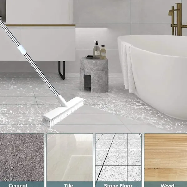 Online Kvast Squeegee Rengöringsborste 127cm För Rengöring Av Kakel, Terrassen, Köksgolv, Badrum, Vägg Och Terrassen