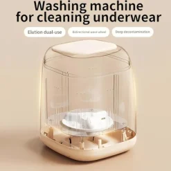 Sale 9L 1,35 kg Bärbar Mini Tvättmaskin för Babykläder Underkläder Camping Husbil [Energiklass A]