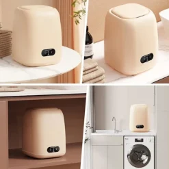 Sale 9L 1,35 kg Bärbar Mini Tvättmaskin för Babykläder Underkläder Camping Husbil [Energiklass A]