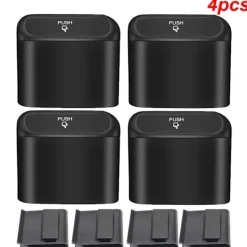 Discount 1L Bil Interiör Förvaringsfodral Soptunna Tryckbehållare Mini Bricka Papperskorg Dörr Sätesklämma Ställhållare Biltillbehör