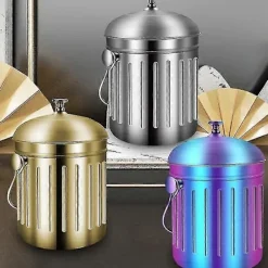 Online 3l Dubbelväggig Isolerad Ishink i Rostfritt Stål, Förtjockad, B